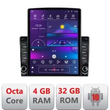 Navigatie dedicata Nakamichi Citroen DS5  dedicata Ouad core 4+32 ecran vertical 9.7" DSP 360 FHD AHD Android radio gps internet  KIT-ds4+EDT-E709