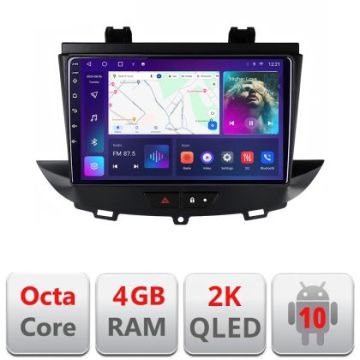 Navigatie Opel Grandland X Crossland X 2016-2020 QLED 2K Octa core 4+32 DSP 360 Optic FHD internet gps radio carplay android auto Kit-+EDT-E409-2K