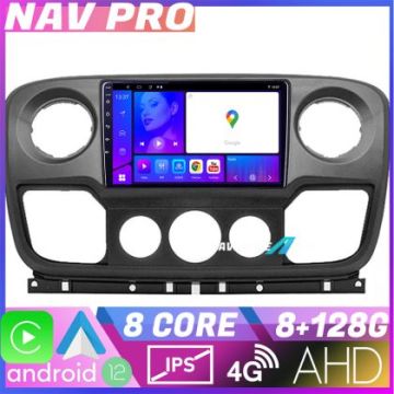 Navigatie Opel Movano, Renault Master 2010-2021 EDOTEC-LITE Android Ecran 720P Octa Core 8+128 Carplay  Android auto v2