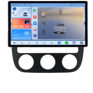 Navigatie VW Golf 5 2004-2010 clima automatica Android ecran Qled 2K Octa core 4+32 KIT-golf5-automatic+EDT-E410V3