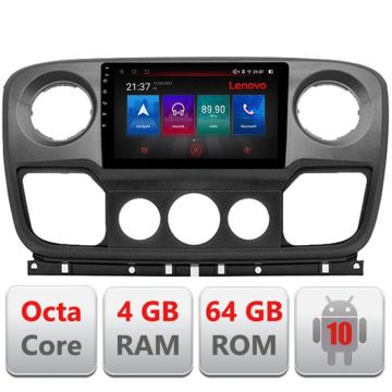 Navigatie Opel Movano, Renault Master 2010-2021 Android radio gps internet Octa Core 4+64GB LTE Kit-movano+EDT- v2 RESIGILAT