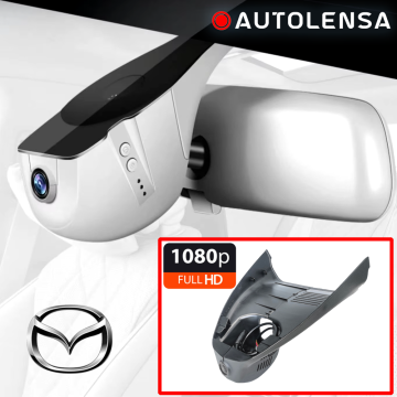 Unitate fără ramă Cameră DVR Mazda CX-30 2024-26, cameră față 4K si spate 1080p Autolensa, Model 24/7 Negru MZD99