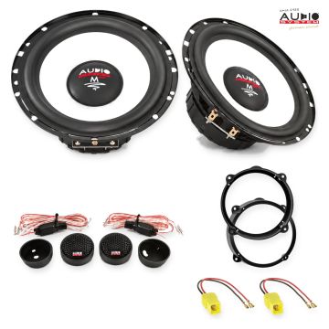 Pachet difuzoare Alfa Romeo 147 (973) 2007-2010 Audio System M-Series componente dedicate uși față