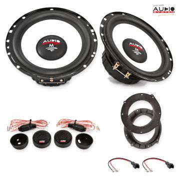 Pachet difuzoare Audi A6 (C7/4G) 2014-2018 Audio System M-Series componente dedicate uși față