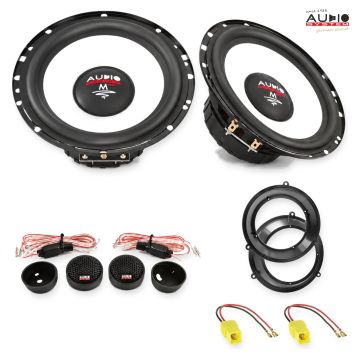 Pachet difuzoare Fiat Panda (169) 2003-2012 Audio System M-Series componente dedicate uși față
