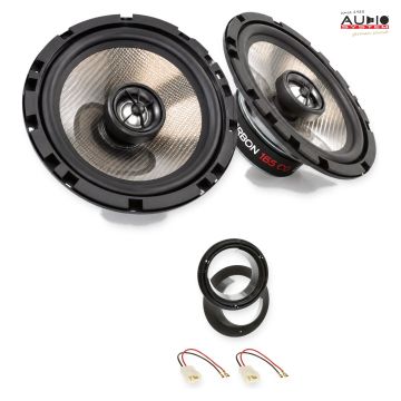 Pachet difuzoare Fiat Sedici (FY) 2006-2009 Audio System CARBON coaxiale dedicate uși spate