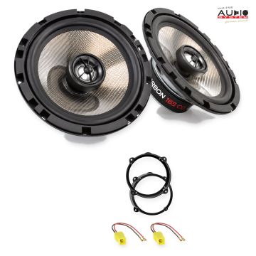 Pachet difuzoare Lancia Ypsilon (843) 2003-2011 Audio System CARBON coaxiale dedicate uși spate