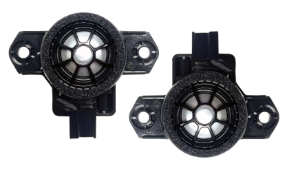 Kit tweetere Volvo S/V/XC 2016+ 40W cu cupolă din titan de 25 mm Tonuri excelente de înaltă frecvență Phoenix Gold ﻿ZDSV25T