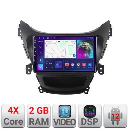 Navigatie Hyundai Elantra 2011-2013 A-092  2+32 GB Android Waze USB Navigatie Internet Youtube Radio