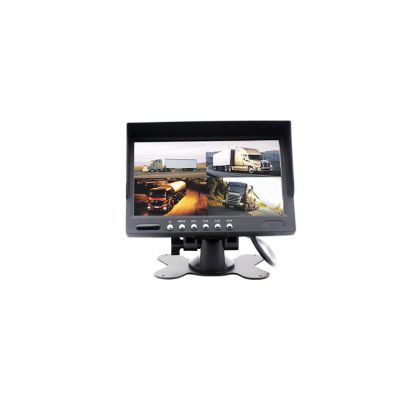 Monitor cu ecran digital TFT 7" pentru dube si camioane cu 4 intrari video Edotec EDT-CM700MQ