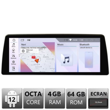 Navigatie dedicata Edotec BMW Seria 5 G30 masini cu EVO Android ecran 10.25" 4+64 4G BT