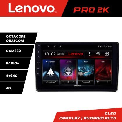 Navigatie Audi A4 B6 Lenovo Kit-050 8 core QLED 2K 4+64 360 Android Waze USB Navigatie Internet Youtube Radio v1