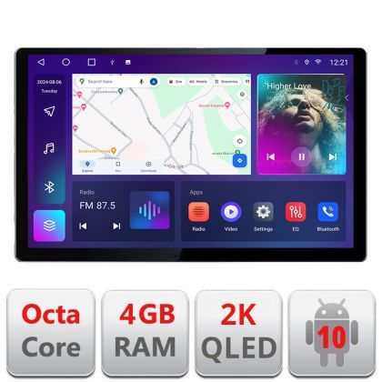 Navigatie dedicata Chrysler Jeep N-202 Edonav ecran 13" 2K 4+32 Android Waze USB Navigatie 4G 360 Toslink Youtube Radio KIT-202 V2