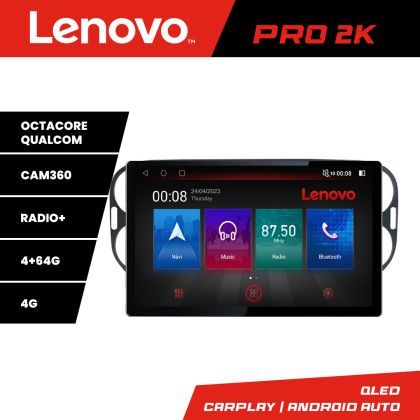 Navigatie VW Tiguan si Golf Plus 2012-2016 Lenovo PRO 4+64 13 inch 2K android 4G DSP gps internet  Kit-489v2