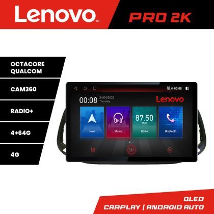 Navigatie Fiat Doblo 2015-2018 K-DOBLO15 Lenovo PRO 4+64 13 inch 2K android 4G DSP gps internet