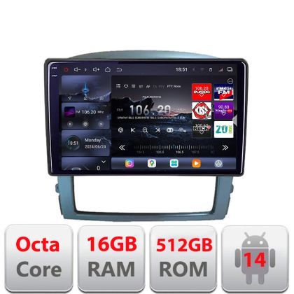 Navigatie Kia Sorento 2006-2009 Android radio gps internet 8 core QLED 2K 16+512 360 Edotec