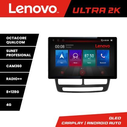 Navigatie Fiat Doblo 2010-2017 si Opel Combo 2010-2017 Lenovo Qualcomm ULTRA 8+128 2K 13 inch qled android 4G DSP gps internet  Kit-DOBLO10 v1