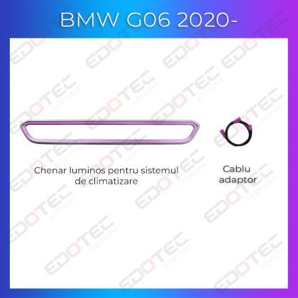 Lumini ambientale BMW X6 G06 2020- panou luminos climatizare dedicat control telefon sau sistem original