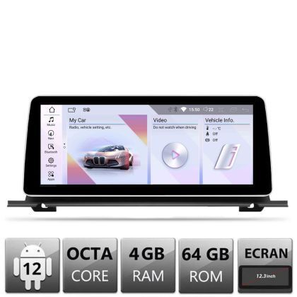 Navigatie BMW Seria 5 F07 GT 2010-2011 cu ecran CIC Android ecran 10.25" 4+64 4G BT