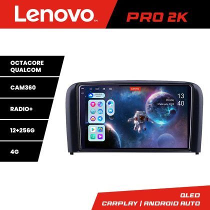 Navigatie Volvo S80 2004-2006 Lenovo Kit-S80 8 core QLED 2K 12+256 360 Android Waze USB Navigatie Internet Youtube Radio