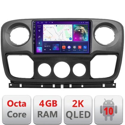 Navigatie Opel Movano, Renault Master 2010-2021 Android Octa Core Ecran 2K QLED GPS 4G 4+32GB 360 KIT-movano+EDT-E410-2K v2