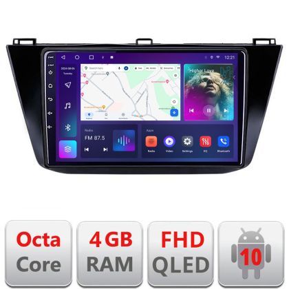 Navigatie VW Tiguan 2016- B-5883 Android Ecran QLED octa core 4+64 carplay android auto KIT-5883+EDT-E310V3
