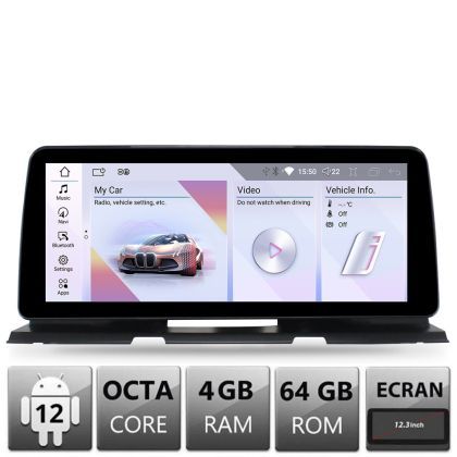 Navigatie dedicata Edotec BMW Seria 6 F06 masini cu EVO Android ecran 10.25" 4+64 4G BT