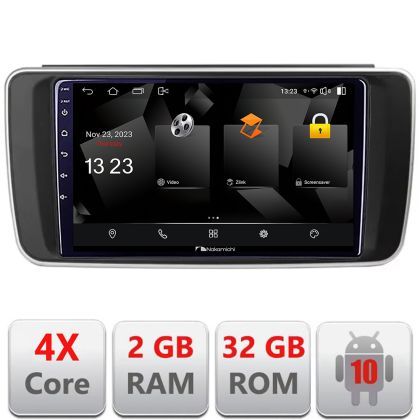 Navigatie Nissan Leaf 2018-2024 Nakamichi Android Ecran 720P Quad Core 2+32 carplay android auto NAM5230