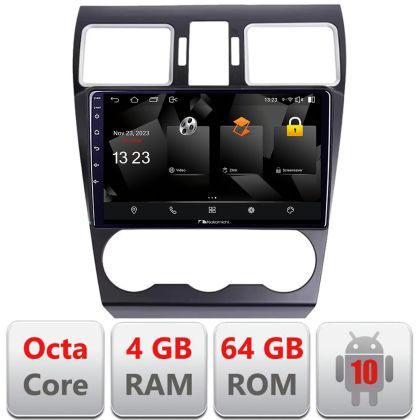 Navigatie Subaru Forester XV Nakamichi NAM5510 Qled Octa Core 720p 4+64 DSP 360 camera carplay android auto