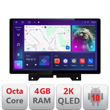Navigatie Range Rover Sport 2010-2013 Qled 2K Octa Core 4+64 LTE 4G DSP Wifi 5Ghz android auto carplay radio gps internet kit-sport10+EDT-E413-2K