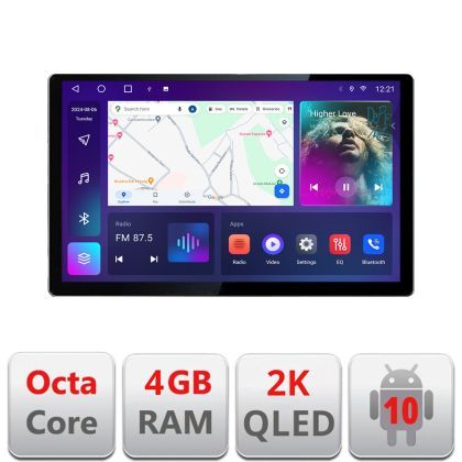 Navigatie Alfa Romeo Giulietta 2014-2020 Qled 2K Octa Core 4+64 LTE 4G DSP Wifi 5Ghz android auto carplay radio gps internet kit-giulietta-facelift+EDT-E413-2K