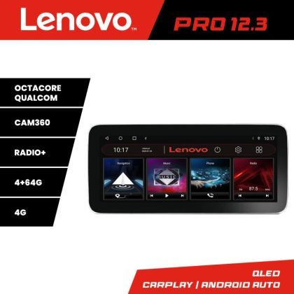 Navigatie Fiat 500 2014- K-539 Lenovo PRO 4+64 12.3 inch qled android 4G DSP gps internet  8Core