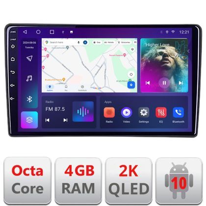 Navigatie Hyundai Ioniq 2016-2020 QLED 2K Octa core 4+32 DSP 360 Optic FHD internet gps radio carplay android auto