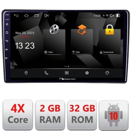 Navigatie Citroen C3 2022- Nakamichi Android Ecran 720P Quad Core 2+32 carplay android auto NAM5230