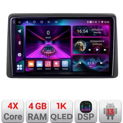 Navigatie Opel Movano Renault Master 2020- Android radio gps internet 4+64 InCell Display 1K kit-master+EDT-E210-RK V2