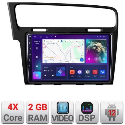 Navigatie VW Golf 7 A-491  2+32 GB Android Waze USB Navigatie Internet Youtube Radio