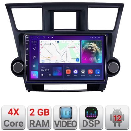 Navigatie Toyota Highlander 2007-2013 Android radio gps internet  2+32 Kit-highlander+EDT-E210v2