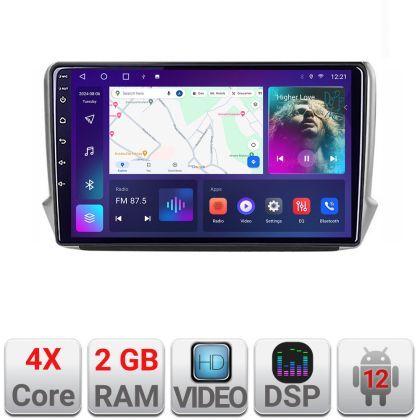 Navigatie Peugeot 208/2008 A-PSA  2+32 GB Android Waze USB Navigatie Internet Youtube Radio