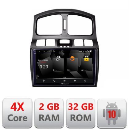 Navigatie Hyundai Santa Fe 2000-2006 Android Ecran 720P Quad Core 2+32 carplay android auto