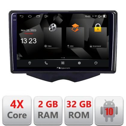 Navigatie Hyundai Veloster Android Ecran 720P Quad Core 2+32 carplay android auto
