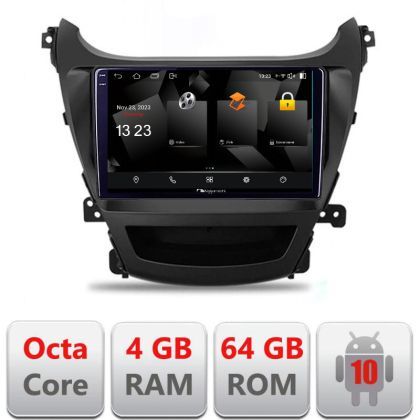 Navigatie Hyundai Elantra 2013-2015 5510-359 Android Octa Core 720p 4+64 DSP 360 camera carplay android auto