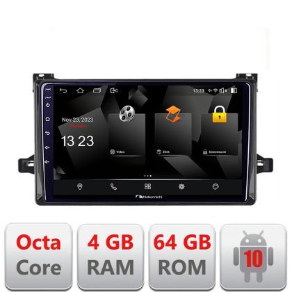 Navigatie Toyota Urbancruiser 2009-2014 Android Octa Core 720p 4+64 DSP 360 camera carplay android auto