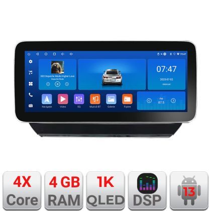 Navigatie Mitsubishi Outlander 2021- Edotec Incell 1K 12.3 inch  4+64 carplay android auto radio internet kit-outlander2023+EDT-E212-RK