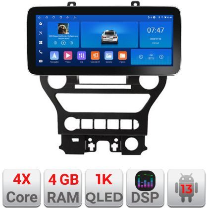 Navigatie Ford Mustang 2015-2020 K-MUSTANG-navi Edotec 4+64 12.3 inch Incell 1K android Wifi 5Ghz gps internet