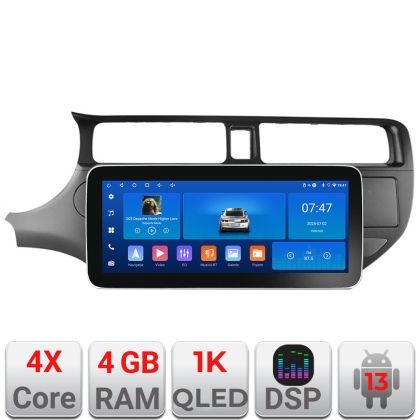 Navigatie Kia Rio 2012- K-204 Edotec 4+64 12.3 inch Incell 1K android Wifi 5Ghz gps internet   v1
