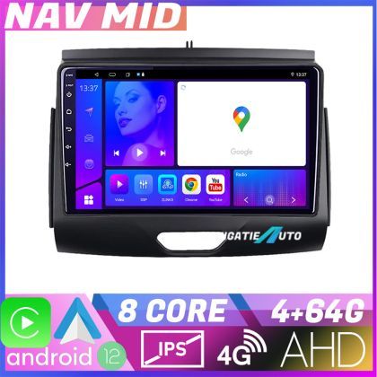 Navigatie Ford Ranger 2015 cu cd EDOTEC-LITE Android Ecran 720P Octa Core 4 64 Carplay