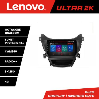 Navigatie Hyundai Elantra 2013-2015 M-359 Octa Core Android Radio Bluetooth GPS WIFI/4G DSP 2K 8+128GB 360 Tosl