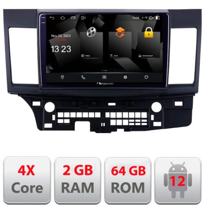 Navigatie Mitsubishi Lancer 5230-037 Android Ecran 720P Quad Core 2+64 carplay android auto