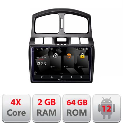 Navigatie Hyundai Santa Fe 2000-2006 Android Ecran 720P Quad Core 2+64 carplay android auto