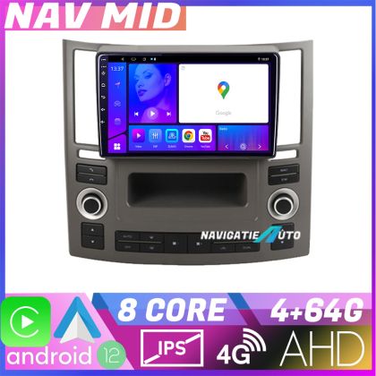 Navigatie Infiniti FX45 2007 2009 EDOTEC-LITE Android Ecran 720P Octa Core 4 64 Carplay